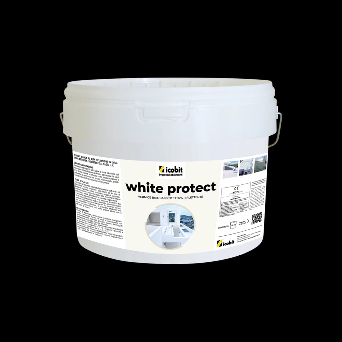 White Protect Highly Reflective White Paint in Aqueous Emulsion, Resistant to U.V (Liquid, Water Based) (10 Kg)