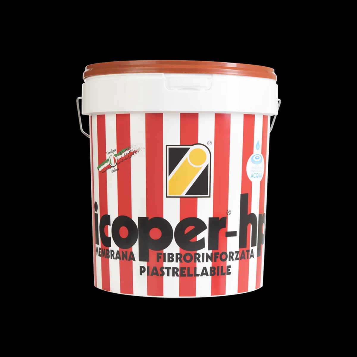 Icoper Hp for Waterproofing on Roof Tops, Terraces, Balconies, Eaves, Facades, Sheet Metal, Prefabricated Plements (Liquid, Water Based) (5 Kg)