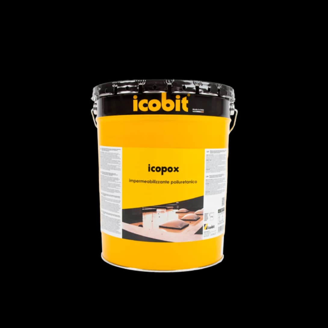 Icopox Two-Component Colored Plastic Polyurethane Continuous Waterproofing Membrane (Liquid, Solvent Based) (10 Kg)