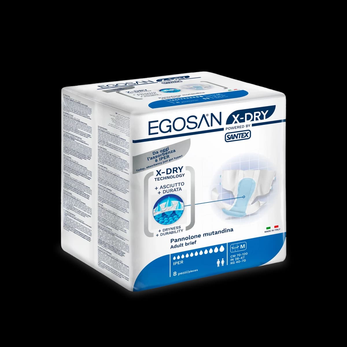 Hyper Absorbent X-Dry Panty Diaper (Day-Night/Iper Absorption) (Medium)