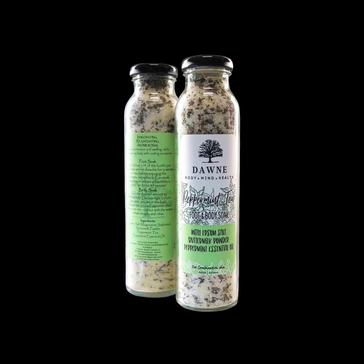 Peppermint Tea Foot and Body Soak to Reduce Stress and Refresh