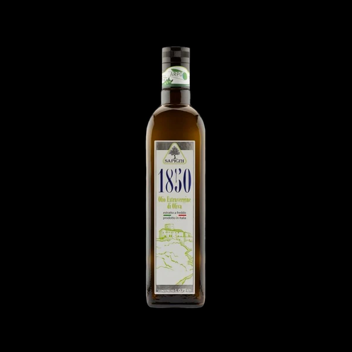1850 High Quality Extra Virgin Oil with Herbaceous Scents, 100% Italian (0,75 Lt)