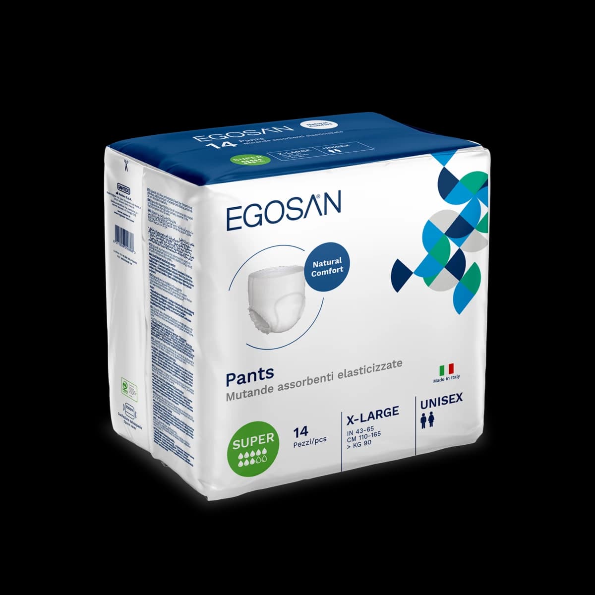 Elasticized Absorbent Underpants Classic (Night/Super Absorption) (X-Large)