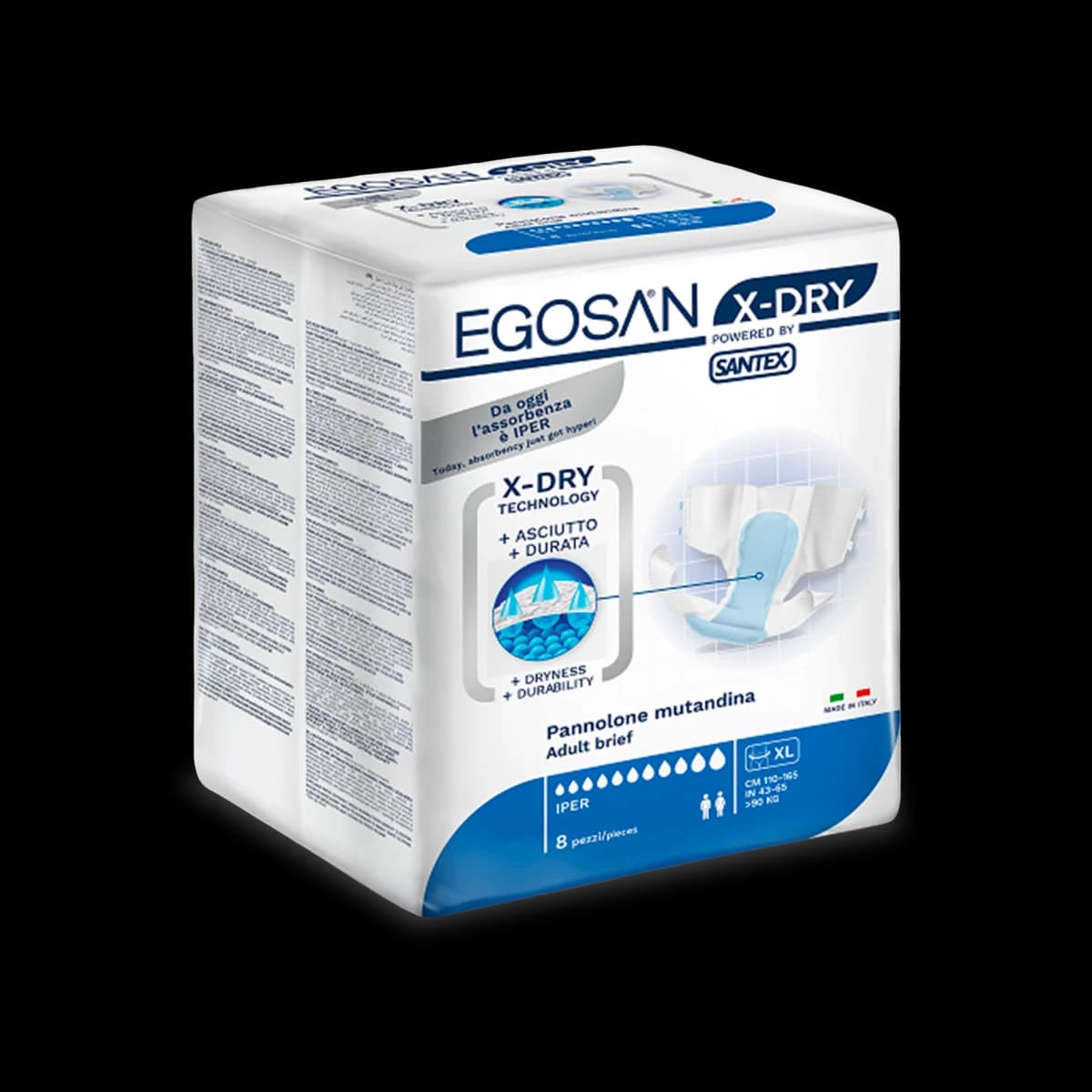 Hyper Absorbent X-Dry Panty Diaper (Day-Night/Iper Absorption) (X-Large)